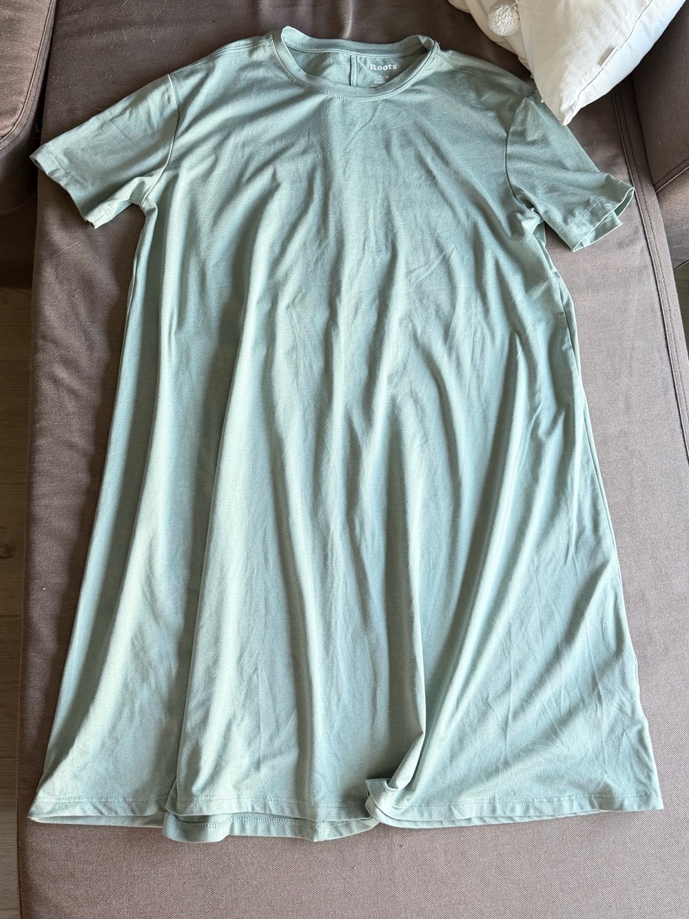 Roots Women’s Sage Green Short Sleeve Dress T-S